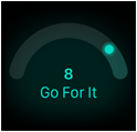 Readiness score of 8 and the words 'Go for it'